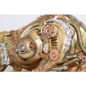 Waleczny Byk - Mechaniczny Bull - Figura Rzeźba - Prezent Ozdoba
