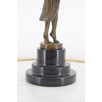 ART DECO - D.H CHIPARUS - FIGURA Z BRĄZU TANCERKA