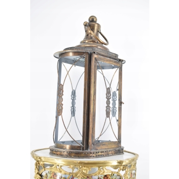 Lampion Latarnie na świece - Vintage Dekoracja - Dom Ogród - Bez Szyb