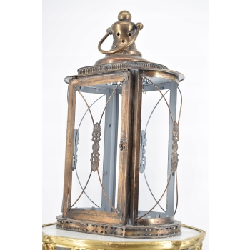 Lampion Latarnie na świece - Vintage Dekoracja - Dom Ogród - Bez Szyb