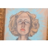 I. Witkiewicz Witkacy 1933 - Portret Arystokratka w Chuście - Pastel Obraz