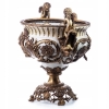 Porcelanowa Pałacowa Patera - Waza Wazon - Porcelana + Brąz - Anioły
