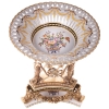 Porcelanowa Patera - Owocnik Porcelana + Brąz - 3 Kobiety - Dekoracja