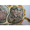 GOBELIN PARYSKI Barokowy Komplet Wypoczynek - Sofa + 4 Fotele + Stół