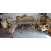 Barokowy Komplet Wypoczynkowy Wypoczynek - Sofa + 4 Fotele + Stół SALON