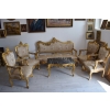 Barokowy Komplet Wypoczynkowy Wypoczynek - Sofa + 4 Fotele + Stół SALON