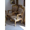 Barokowy Komplet Wypoczynkowy Wypoczynek - Sofa + 4 Fotele + Stół SALON
