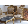 Barokowy Komplet Wypoczynkowy Wypoczynek - Sofa + 4 Fotele + Stół SALON