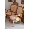 Barokowy Komplet Wypoczynkowy Wypoczynek Róż Kwiaty Sofa + 4 Fotele + Stół