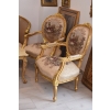 Barokowy Komplet Wypoczynkowy Wypoczynek Gobelin Sofa + 4 Fotele + Stół