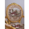 Barokowy Komplet Wypoczynkowy Wypoczynek Gobelin Sofa + 4 Fotele + Stół