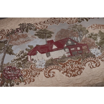 Barokowy Komplet Wypoczynkowy Wypoczynek Gobelin Sofa + 4 Fotele + Stół