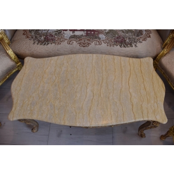 Barokowy Komplet Wypoczynkowy Wypoczynek Gobelin Sofa + 4 Fotele + Stół