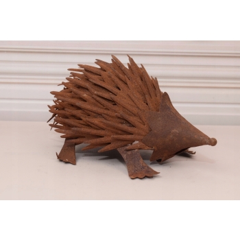Metalowy Jeż Jeżyk - Figura Ogrodowa - Dekoracja - Ozdoba