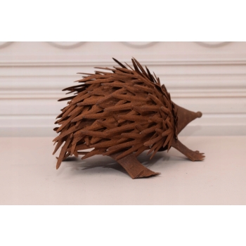 Metalowy Jeż Jeżyk - Figura Ogrodowa - Dekoracja - Ozdoba