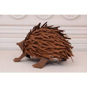 Metalowy Jeż Jeżyk - Figura Ogrodowa - Dekoracja - Ozdoba
