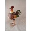 METALOWY KOGUT DO OGRODU - JAK ŻYWY - KOGUCIK - figura ogrodowa