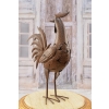 Metalowy Kogut- Figura Ogrodowa - Ogród Figurka Kogucik Rzeźba Rękodzieło
