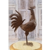 Metalowy Kogut- Figura Ogrodowa - Ogród Figurka Kogucik Rzeźba Rękodzieło