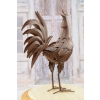 Metalowy Kogut- Figura Ogrodowa - Ogród Figurka Kogucik Rzeźba Rękodzieło