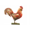 Metalowy Kogut - Figura Ogrodowa - Ogród Figurka Kurczak - Vintage