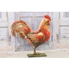 Metalowy Kogut - Figura Ogrodowa - Ogród Figurka Kurczak - Vintage