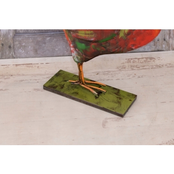 Metalowy Kogut - Figura Ogrodowa - Ogród Figurka Kurczak - Vintage