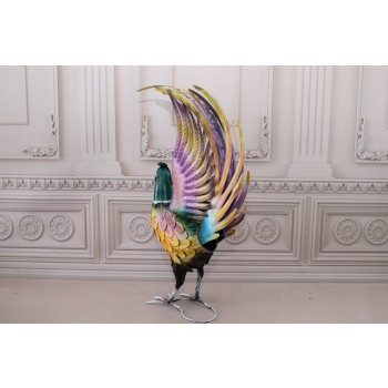 Metalowy Bażant - Figura Ogrodowa - Kolorowy Bażant - Dekoracja