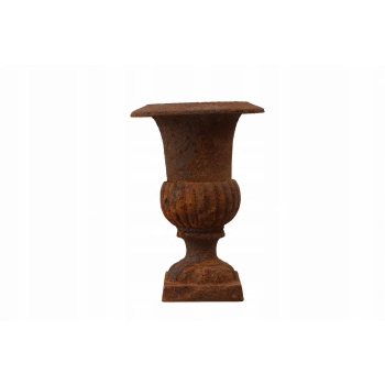 Donica Ogrodowa Żeliwna - Żeliwo - Doniczka Brązowa - 21 cm