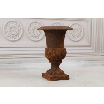 Donica Ogrodowa Żeliwna - Żeliwo - Doniczka Brązowa - 21 cm