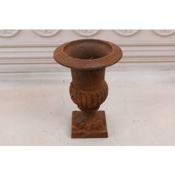 Donica Ogrodowa Żeliwna - Żeliwo - Doniczka Brązowa - 21 cm