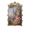 Barokowa Scena Rodzajowa - Francja - Wielki Obraz Złota Rama 150x98
