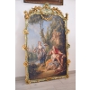 Barokowa Scena Rodzajowa - Francja - Wielki Obraz Złota Rama 150x98