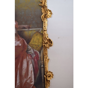 Dwie Siostry Arystokratki Francja - Wielki Obraz Złota Rama 150x98