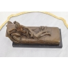 A. Canova - Dama na Szezlongu Figura Rzeźba z Brązu + Marmur - Francja