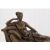 A. Canova - Dama na Szezlongu Figura Rzeźba z Brązu + Marmur - Francja