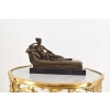 A. Canova - Dama na Szezlongu Figura Rzeźba z Brązu + Marmur - Francja