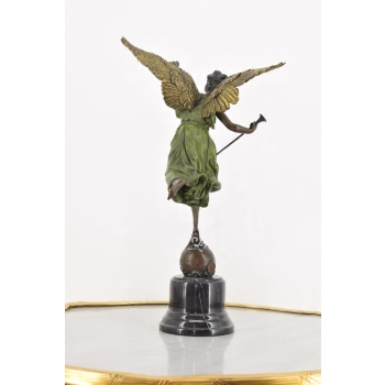RZEŹBA FIGURA Z BRĄZU - VICTORIA - KOBIETA Z WIEŃCEM BRĄZ - MITOOGIA