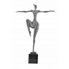 Modernistyczna Rzeźba - Łgarska Kobieta Patyna - Figura z Brązu - Dekoracja