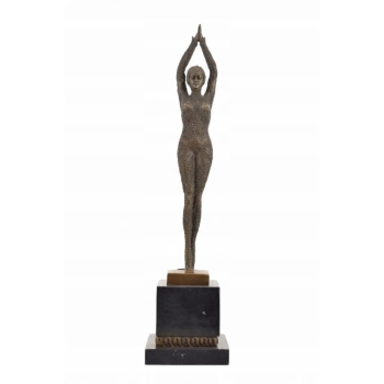 Demetre Chiparus - Orientalna Tancerka - Kobieta Art Deco - Figura z Brązu