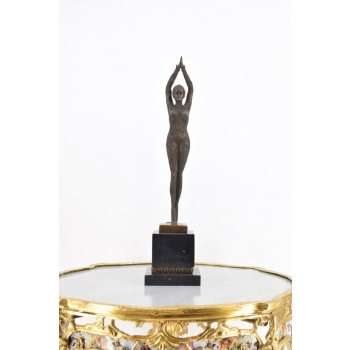 Demetre Chiparus - Orientalna Tancerka - Kobieta Art Deco - Figura z Brązu