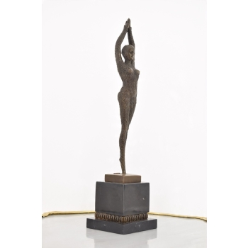 Demetre Chiparus - Orientalna Tancerka - Kobieta Art Deco - Figura z Brązu