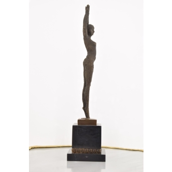 Demetre Chiparus - Orientalna Tancerka - Kobieta Art Deco - Figura z Brązu