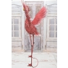 metalowy RÓŻOWY FLAMING FIGURA OGRODOWA 126cm CUDO