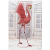 metalowy RÓŻOWY FLAMING FIGURA OGRODOWA 126cm CUDO