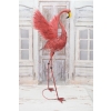 metalowy RÓŻOWY FLAMING FIGURA OGRODOWA 126cm CUDO