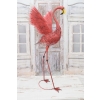 metalowy RÓŻOWY FLAMING FIGURA OGRODOWA 126cm CUDO
