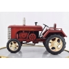 Metalowy Model Czerwony Traktor - Prezent Vintage - Dekoracja Ozdoba