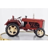 Metalowy Model Czerwony Traktor - Prezent Vintage - Dekoracja Ozdoba