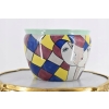 Nowoczesny Modernistyczny Wazon - Misa Porcelana - Abstrakcyjny Kubizm